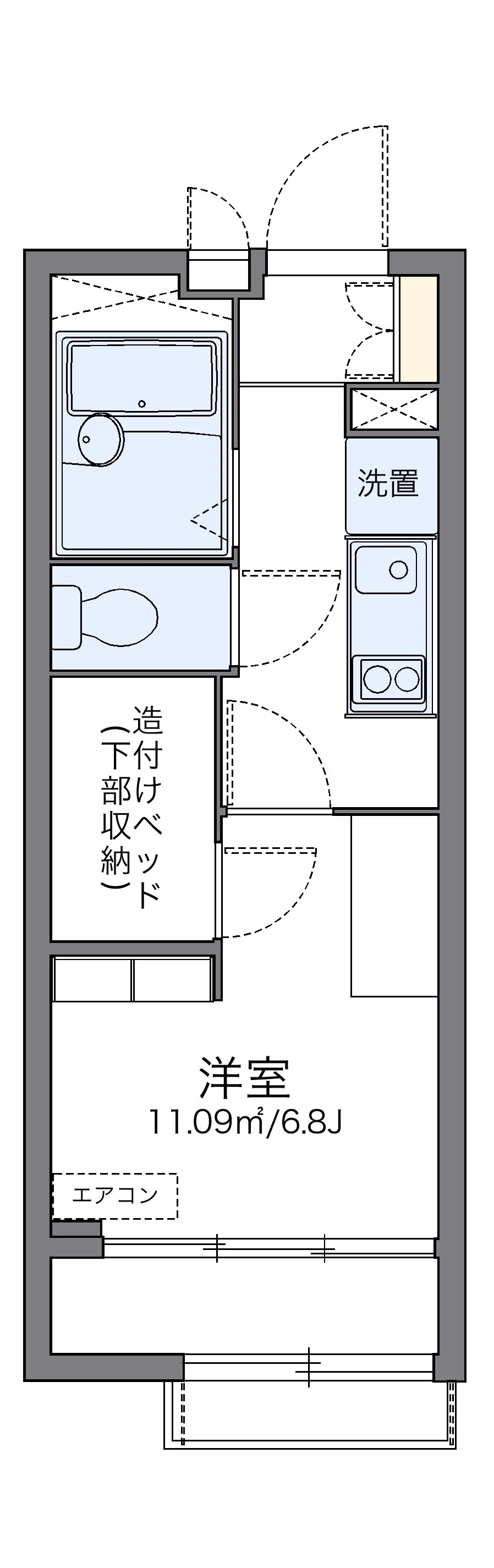 代表的な間取のため実際の間取とは異なる場合があります