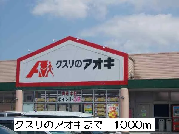 クスリのアオキまで1000m