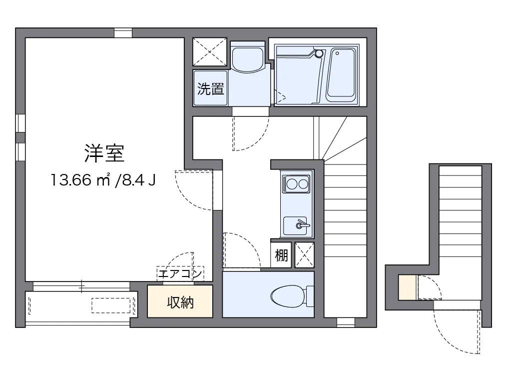 代表的な間取のため実際の間取とは異なる場合があります