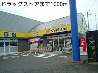 ドラッグストアまで1000m