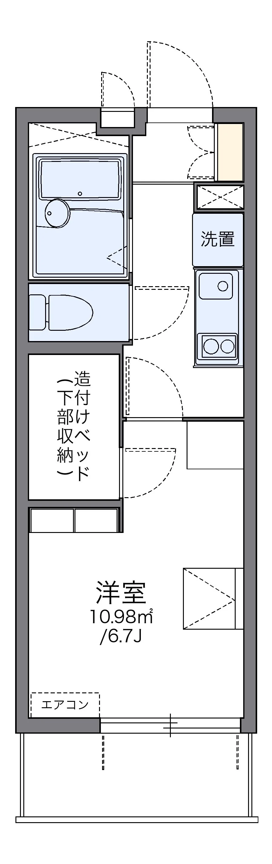代表的な間取のため実際の間取とは異なる場合があります