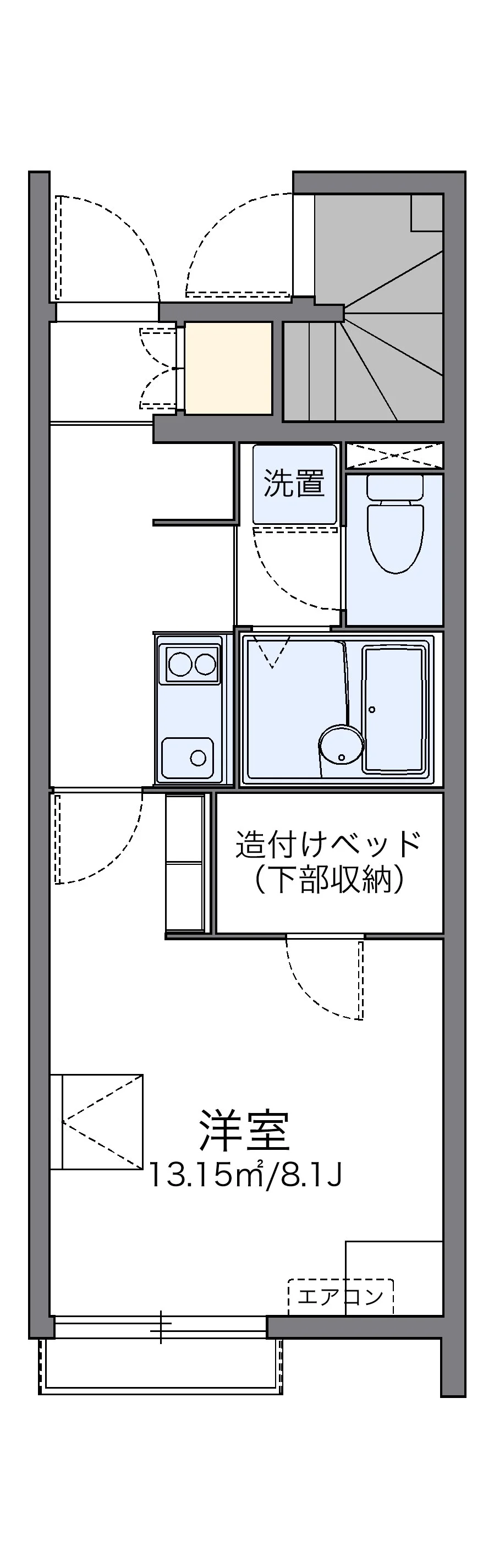 代表的な間取のため実際の間取とは異なる場合があります