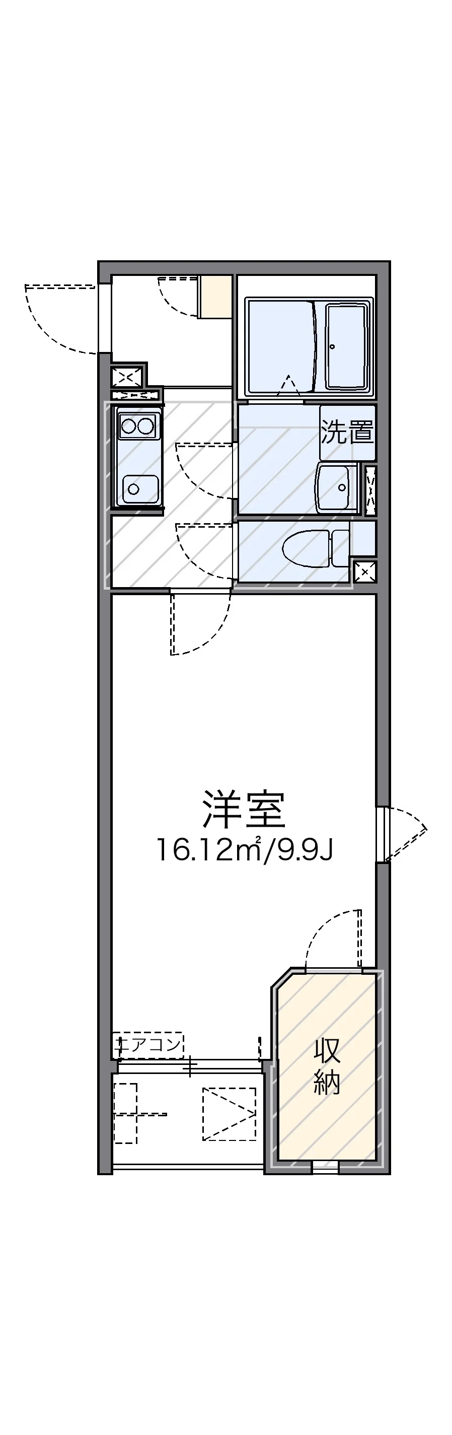 代表的な間取のため実際の間取とは異なる場合があります