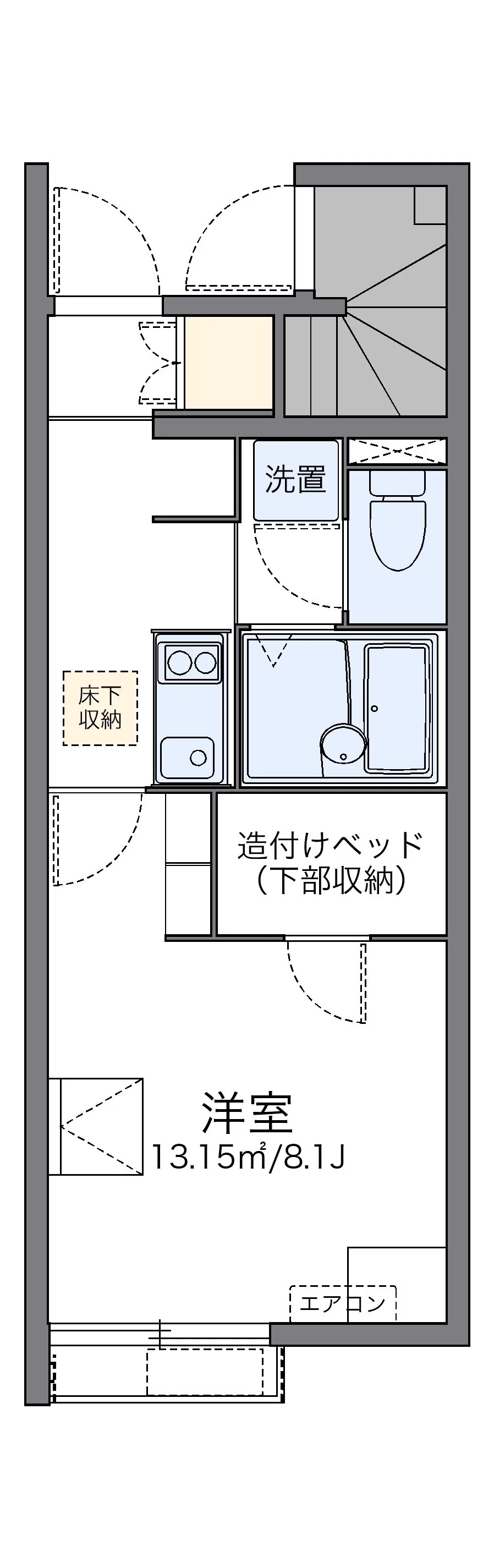 代表的な間取のため実際の間取とは異なる場合があります