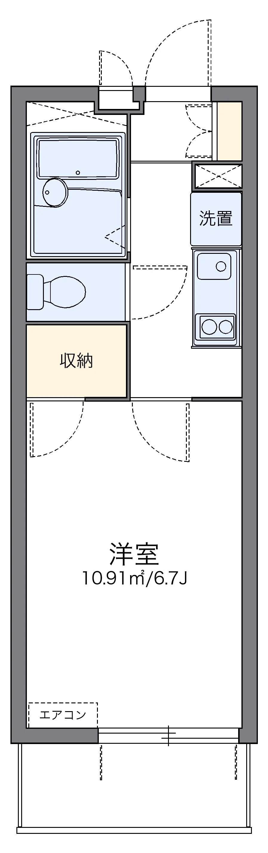 代表的な間取のため実際の間取とは異なる場合があります