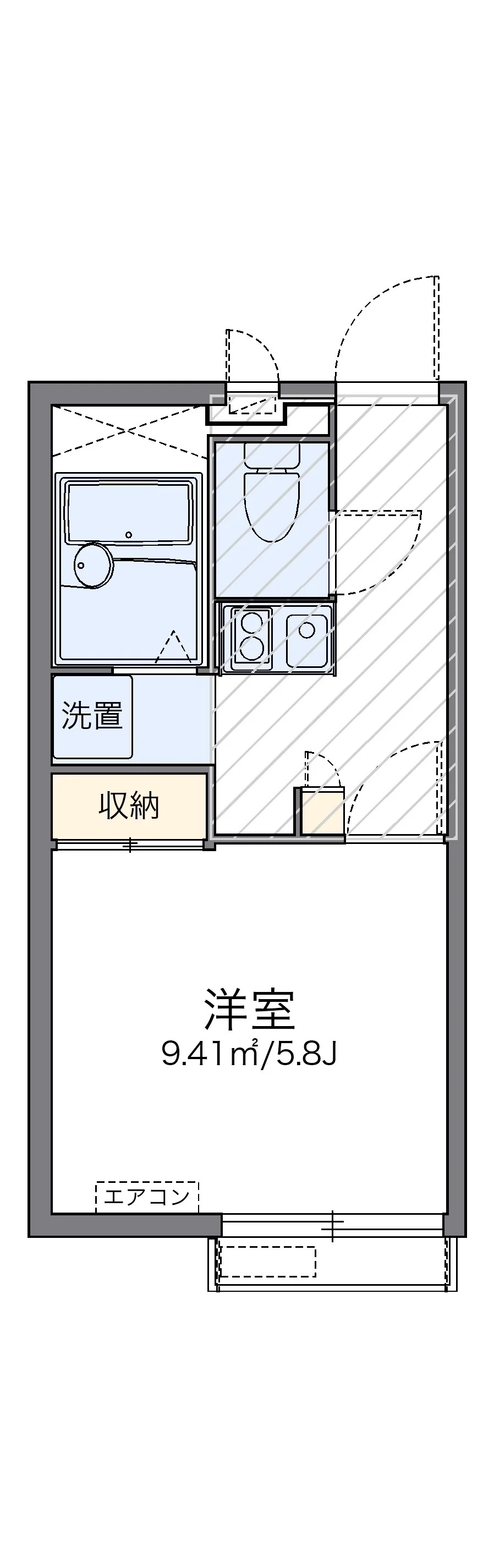 代表的な間取のため実際の間取とは異なる場合があります