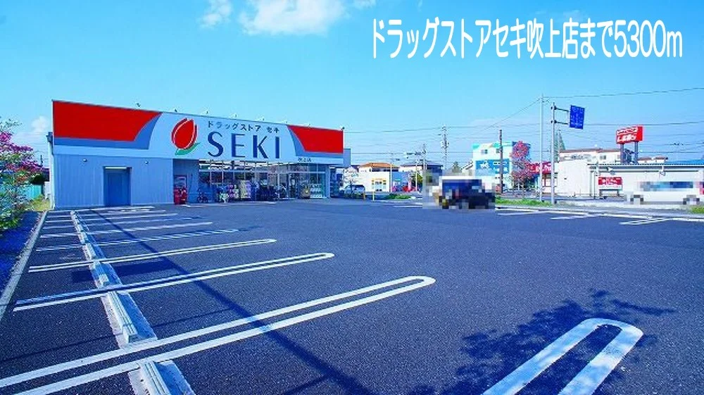 ドラッグストアセキ吹上店まで5300m