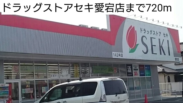 ドラッグストアセキ愛宕店まで720m