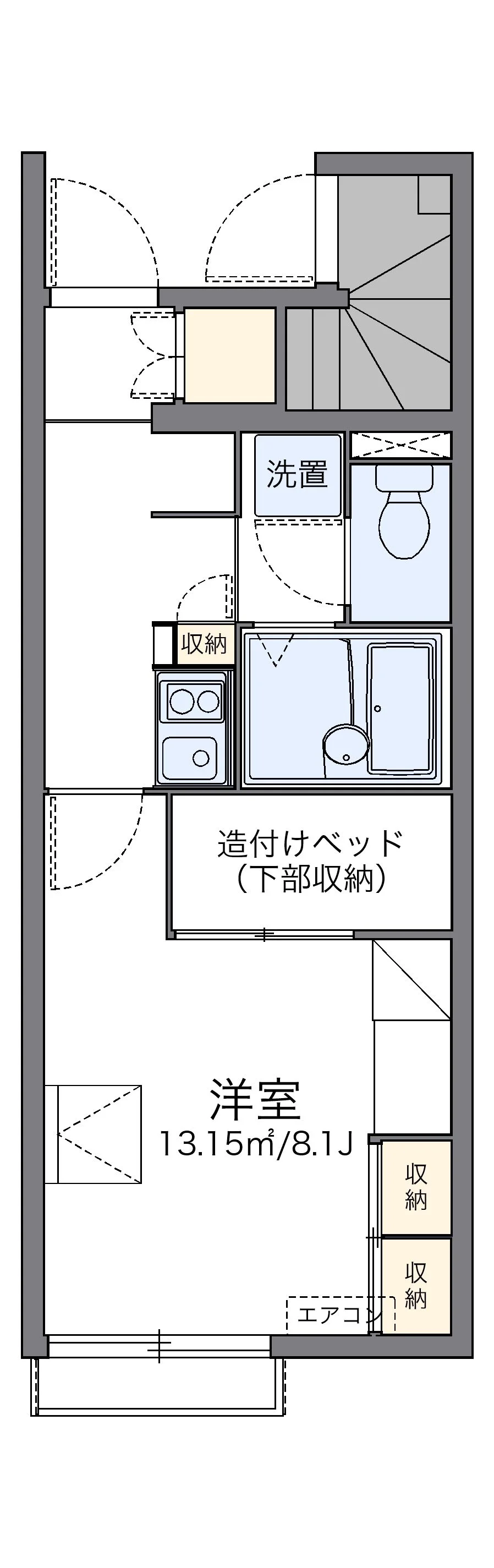 代表的な間取のため実際の間取とは異なる場合があります