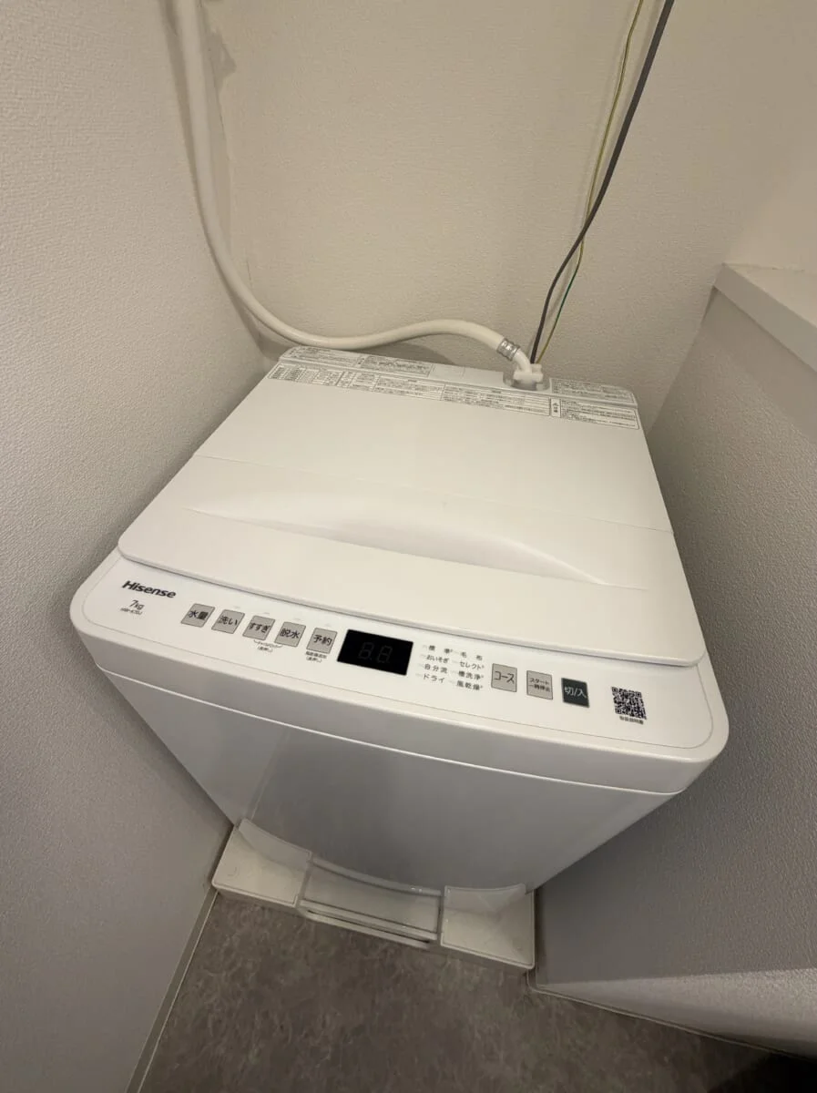 洗濯機も完備♪
