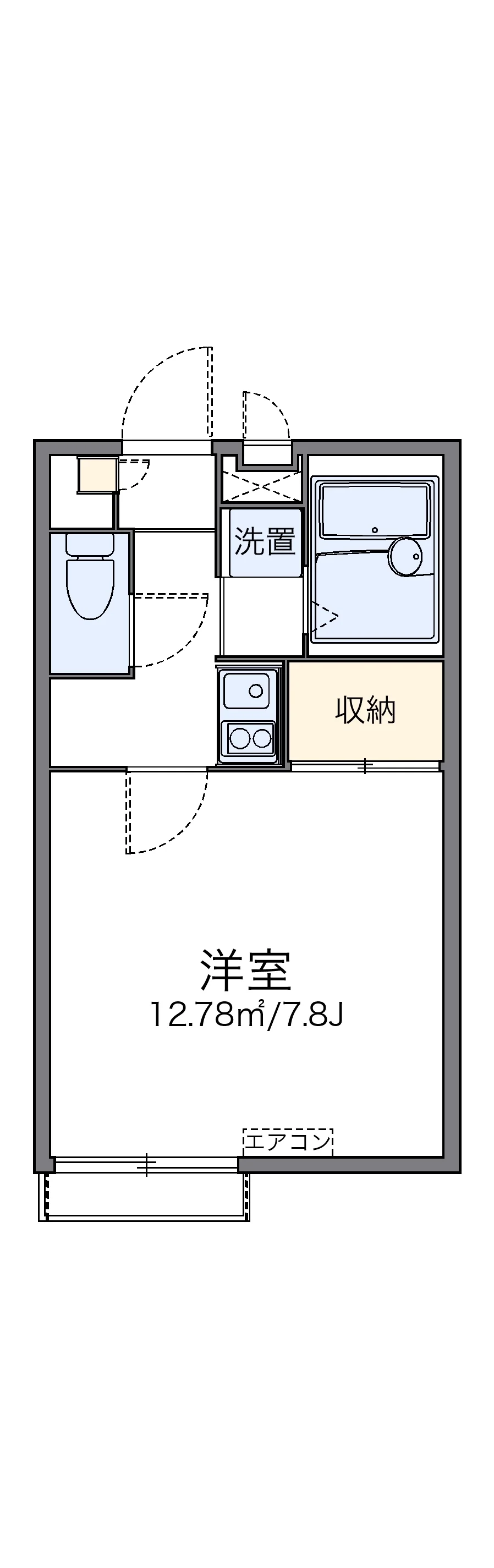 代表的な間取のため実際の間取とは異なる場合があります