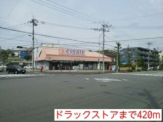 ドラックストアまで420m