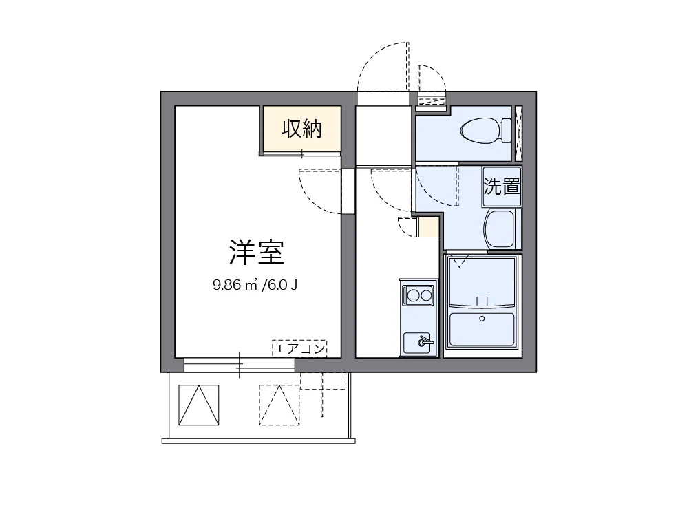 代表的な間取のため実際の間取とは異なる場合があります