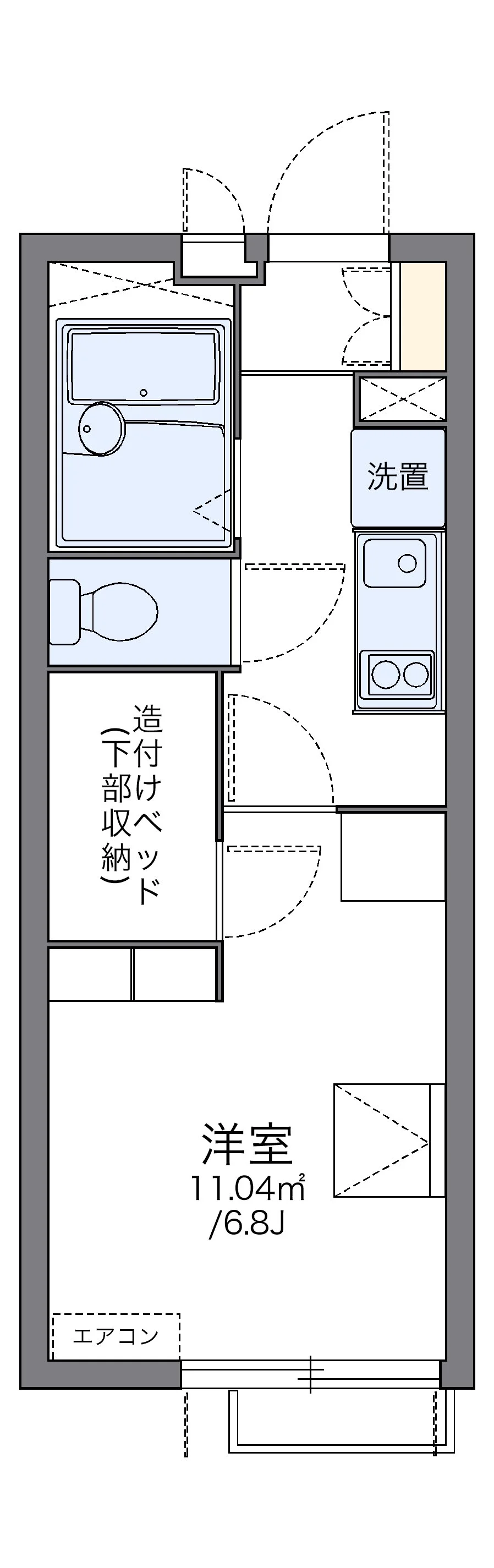 代表的な間取のため実際の間取とは異なる場合があります