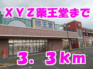 薬王堂まで3300m