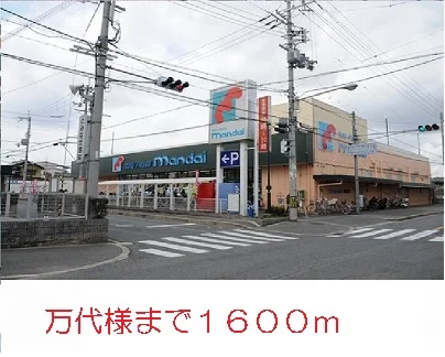 万代様まで1600m