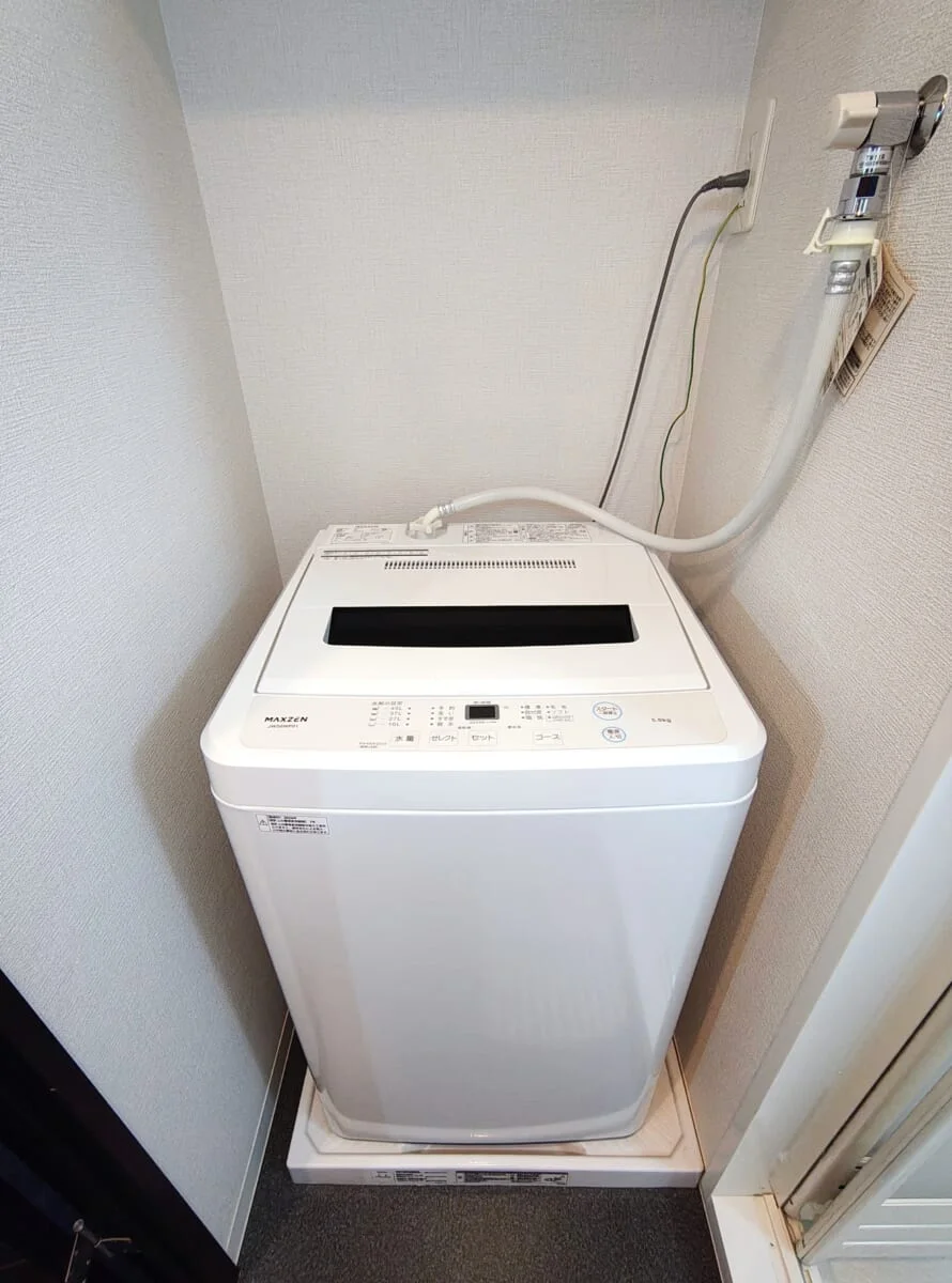 洗濯機も完備