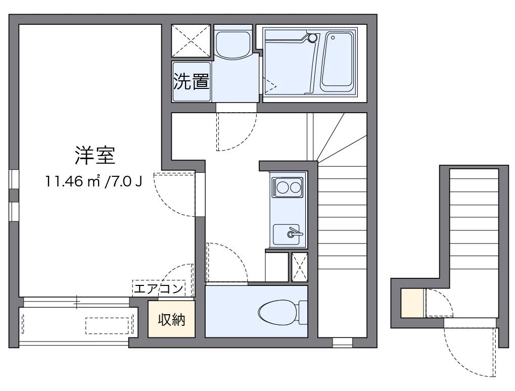 代表的な間取のため実際の間取とは異なる場合があります