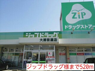 ジップドラッグ様まで520m
