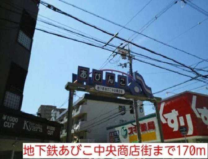 地下鉄あびこ中央商店街まで170m