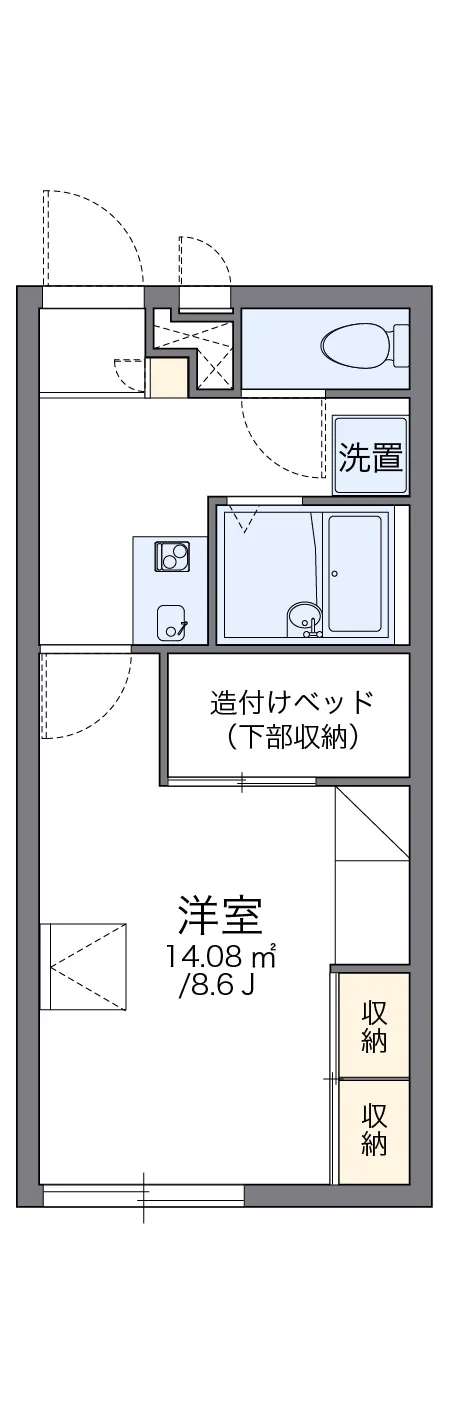 代表的な間取のため実際の間取とは異なる場合があります