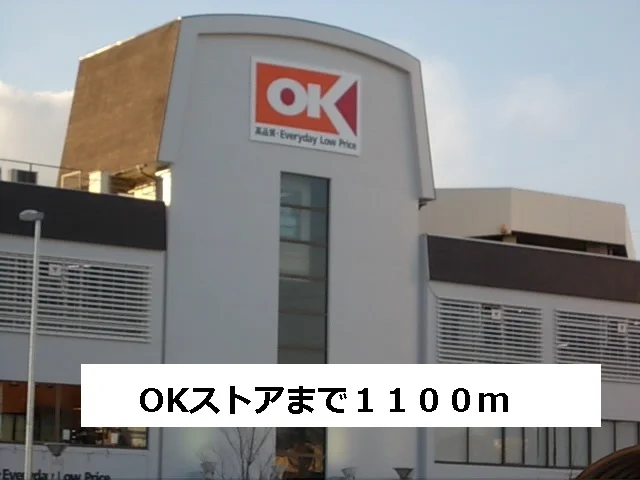 OKストアまで1100m