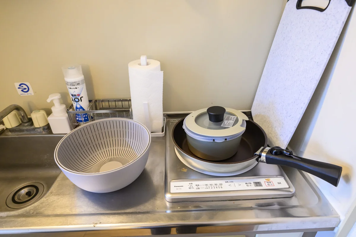各種調理器具や食器類もご準備しております。