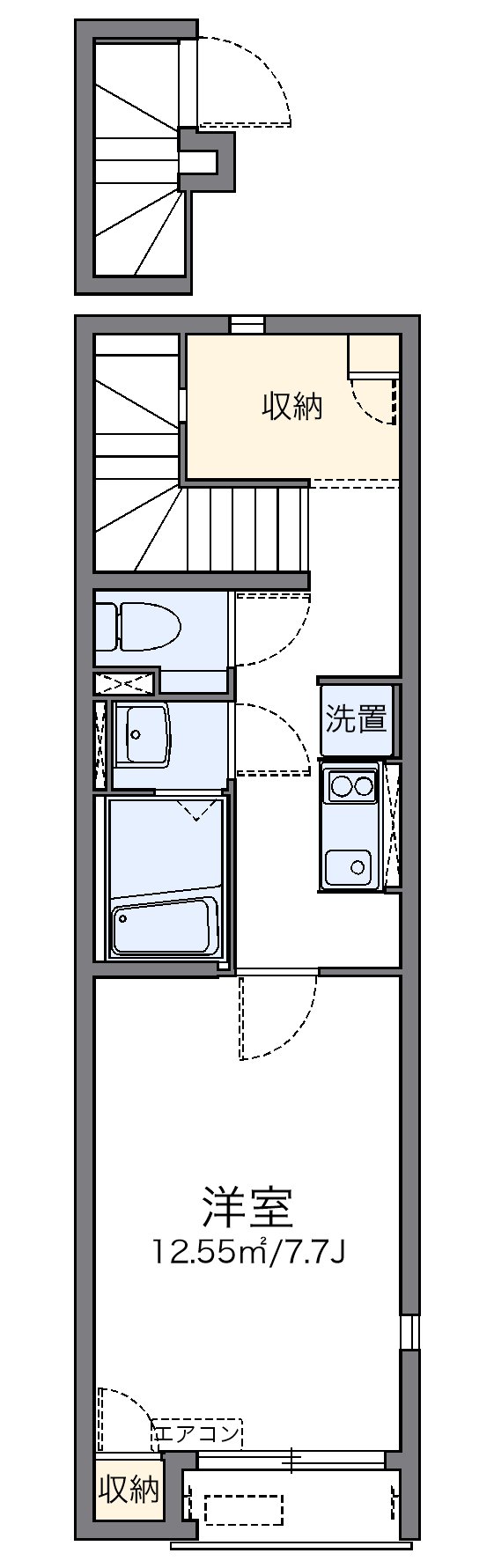 代表的な間取のため実際の間取とは異なる場合があります