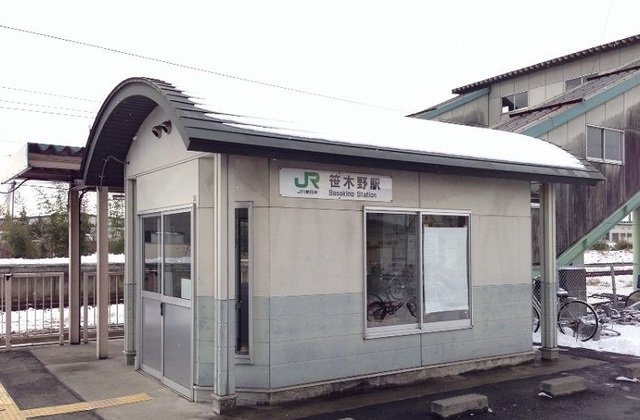 ＪＲ奥羽本線笹木野駅まで1700m