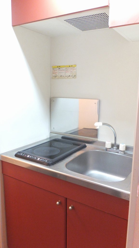 2口の電気コンロ