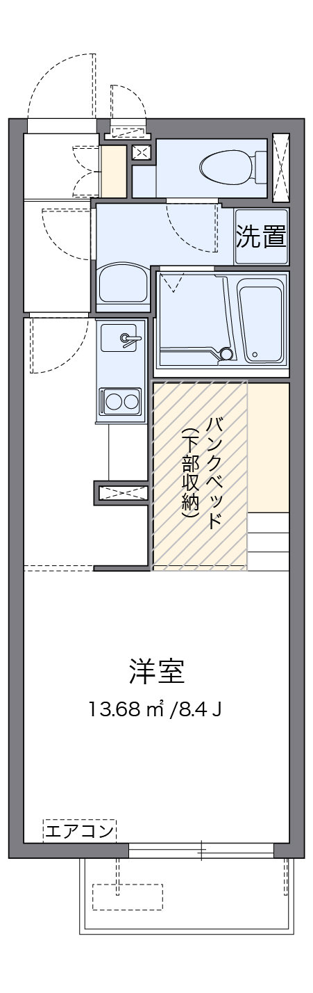 代表的な間取のため実際の間取とは異なる場合があります