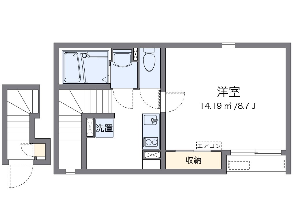 代表的な間取のため実際の間取とは異なる場合があります