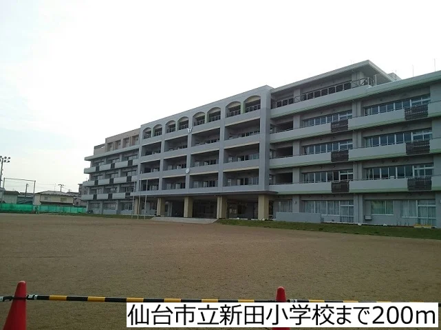 仙台市立新田小学校まで200m