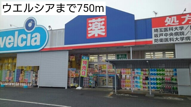 ウエルシアまで750m