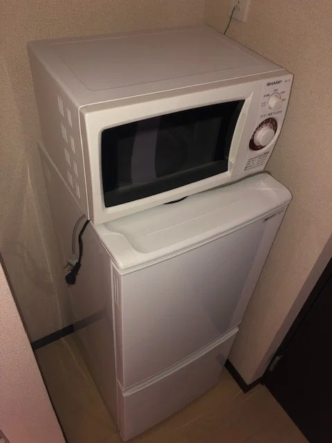 冷蔵庫、電子レンジ付き