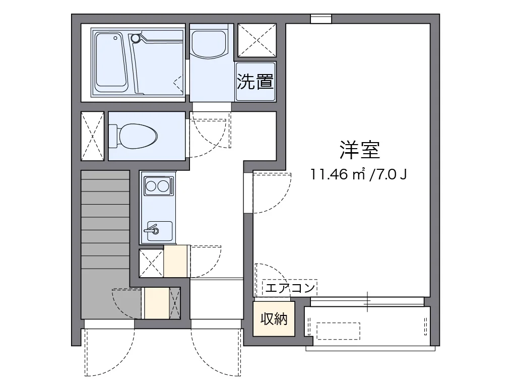 代表的な間取のため実際の間取とは異なる場合があります