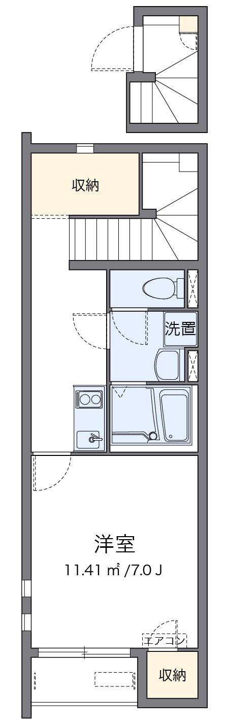 代表的な間取のため実際の間取とは異なる場合があります