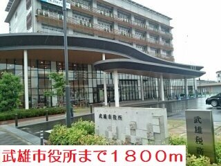 武雄市役所まで1800m