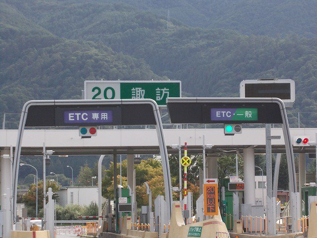 諏訪インターまで2080m