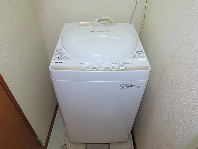 洗濯機も付いています