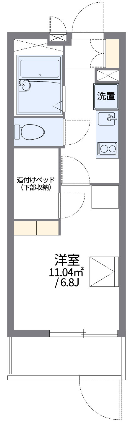 代表的な間取のため実際の間取とは異なる場合があります