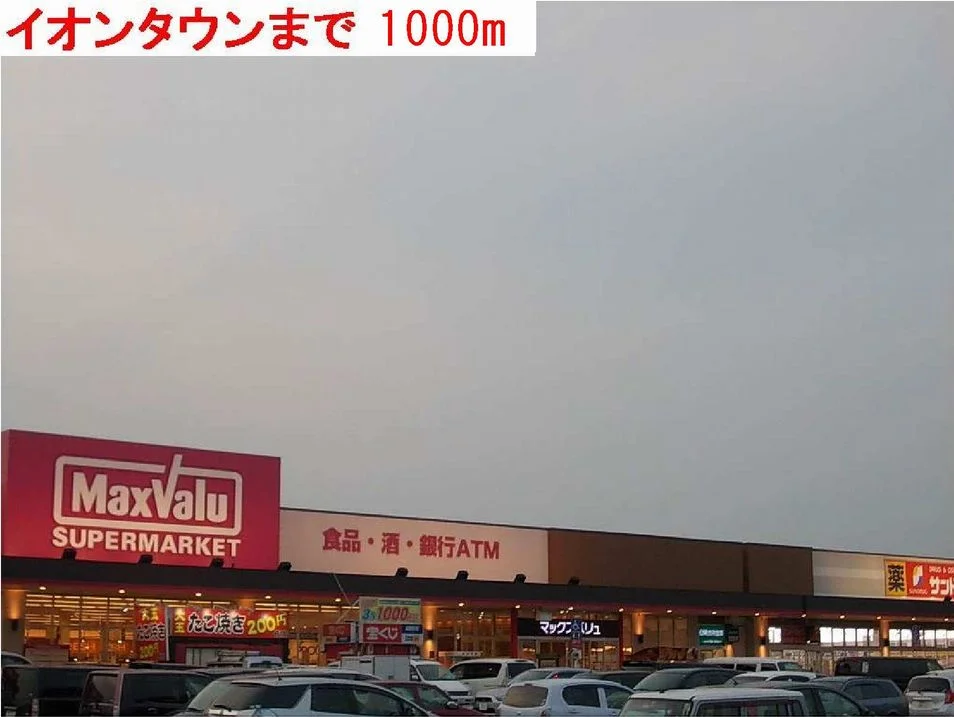 イオンタウンまで1000m