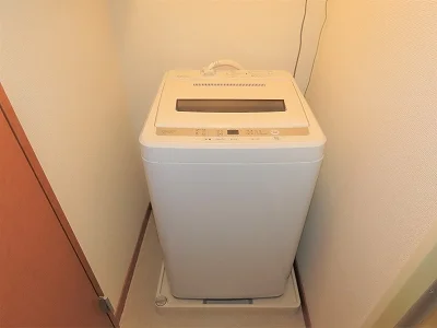 洗濯機も付いています
