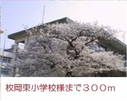 枚岡東小学校まで300m