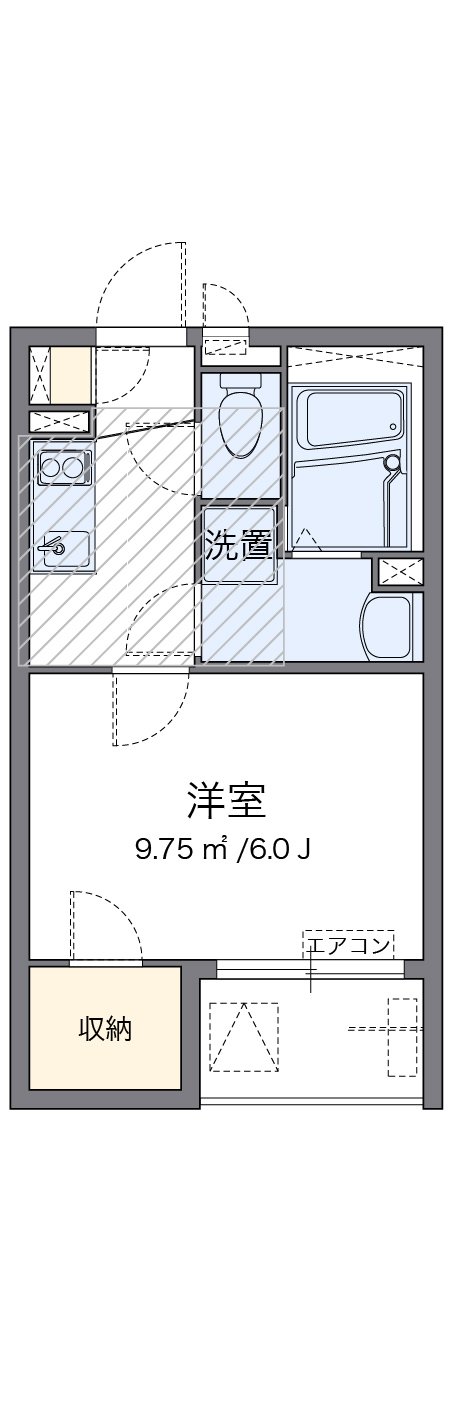 代表的な間取のため実際の間取とは異なる場合があります