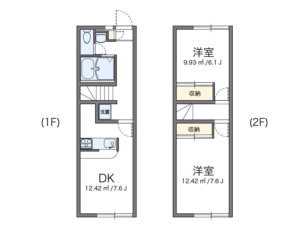 代表的な間取のため実際の間取とは異なる場合があります