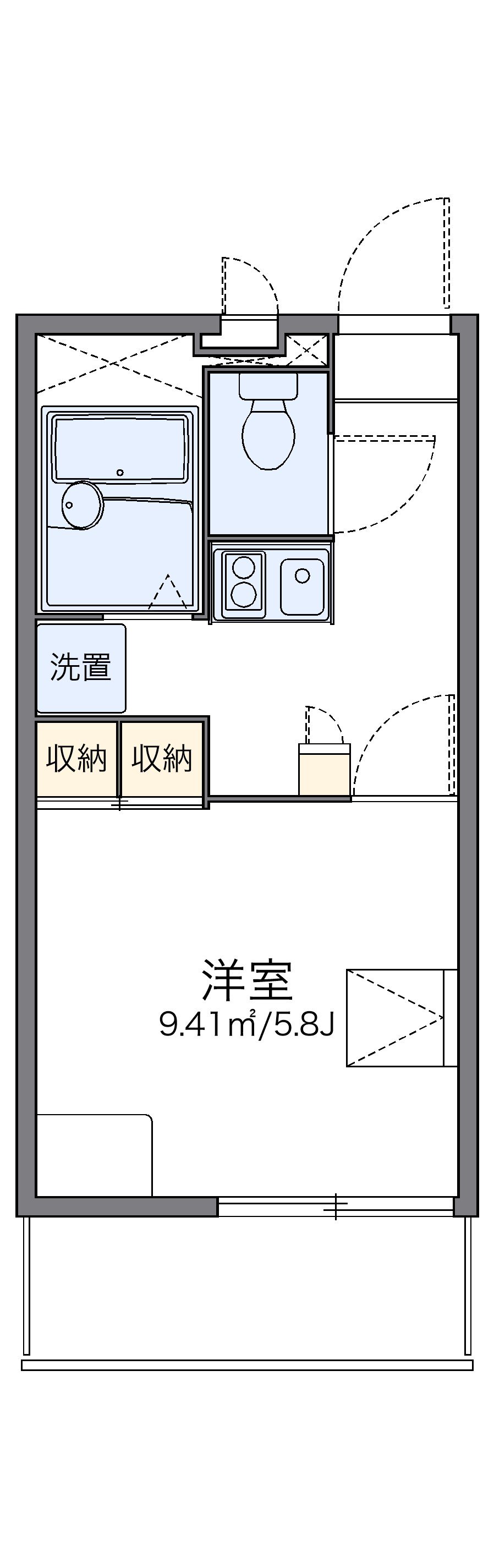 代表的な間取のため実際の間取とは異なる場合があります