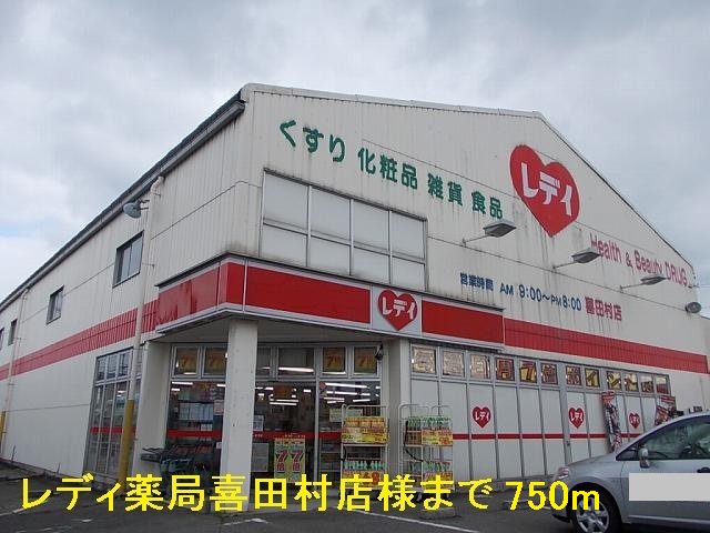 レディ薬局喜田村店様まで750m