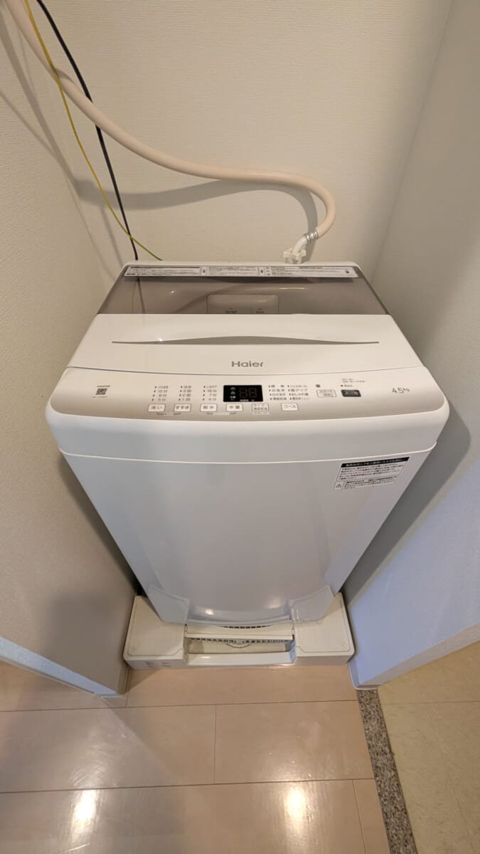洗濯機も完備♪
