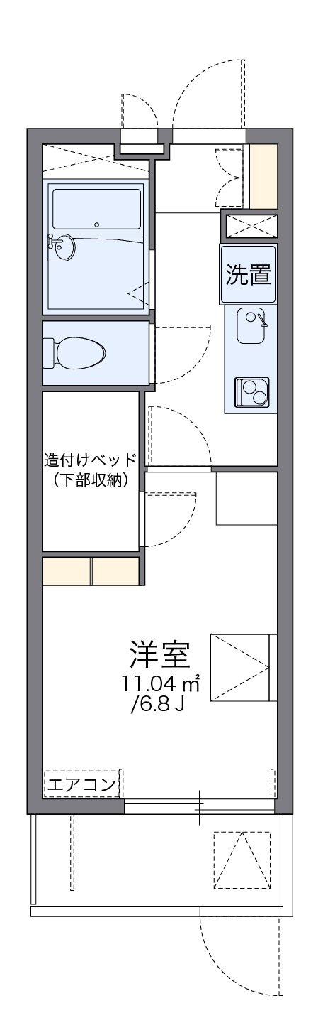 代表的な間取のため実際の間取とは異なる場合があります